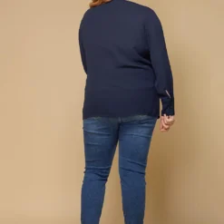 Pleione Wrap Front Long Sleeve Plus Size Women Clothing Blouse 8 Pleione Wrap Front Long Sleeve Plus Size Women Clothing Blouse -Radiant Drape Sales 2000621 117 4
