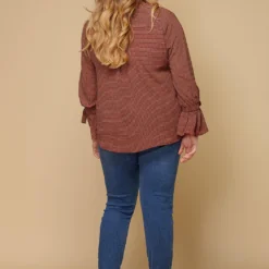 Pleione Self-tie Bell Cuff Plus Size Women Clothing Button Down Shirt Blouse 7 Pleione Self-tie Bell Cuff Plus Size Women Clothing Button Down Shirt Blouse -Radiant Drape Sales 2000623 230 4