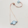 ROUND EVIL EYE ROUND CHAIN BRACELET