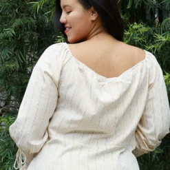 Nurode Plus Size Stripe Off Shoulder Blouse -Radiant Drape Sales 2003571 105 3