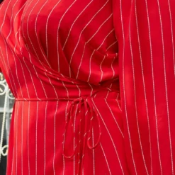 Nurode Plus Size Stripe Wrap Dress -Radiant Drape Sales 2003576 110 4