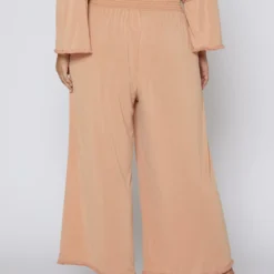 Nurode Plus Size Smocked Waist Wide Leg Palazzo Pants -Radiant Drape Sales 2003577 304 4
