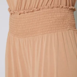 Nurode Plus Size Smocked Waist Wide Leg Palazzo Pants -Radiant Drape Sales 2003577 304 5