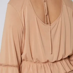 Nurode Fringe Cuff Bell Sleeve Top 10 Nurode Fringe Cuff Bell Sleeve Top -Radiant Drape Sales 2003578 304 4