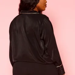 Pleione Plus Size V-neck Surplice Front Blouse -Radiant Drape Sales 2004345 001 9