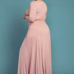 Plus Size Button Front Soft Maxi Dress 6 Plus Size Button Front Soft Maxi Dress -Radiant Drape Sales 2005374 126 3