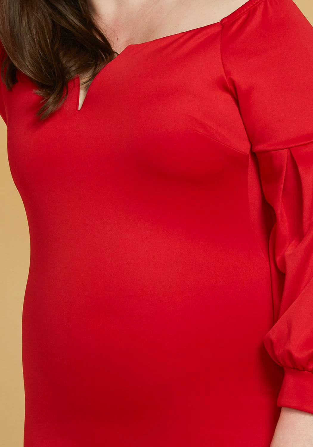 Plus Size Split Off Shoulder Party Dress 4 Plus Size Split Off Shoulder Party Dress - Image 4