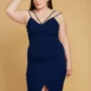 Asoph Plus Size Strappy Crop Top & Skirt Two Piece Set