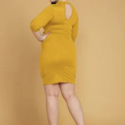 Plus Size Choker Neck Strappy Bodycon Dress -Radiant Drape Sales 2005522 159 3