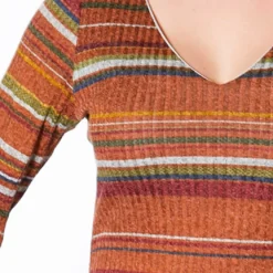 Asoph Plus Size Stripe Ribbed Midi Dress -Radiant Drape Sales 2006484 120 1