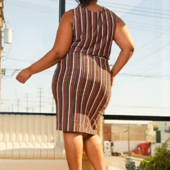 Pleione Plus Size Gathered Multi Print Multi Skirt -Radiant Drape Sales 2006652 128 3