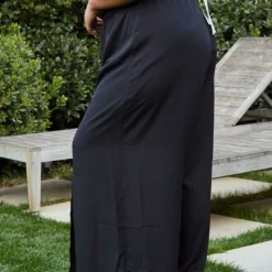 Pleione Plus Size Tassel Drawstring Palazzo Pants -Radiant Drape Sales 2006675 001 3