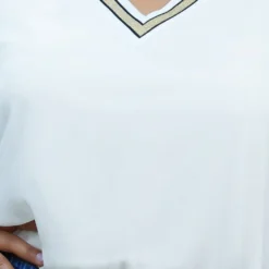 Pleione Plus Size V-Neck Chiffon Blouse Top -Radiant Drape Sales 2006677 002 4