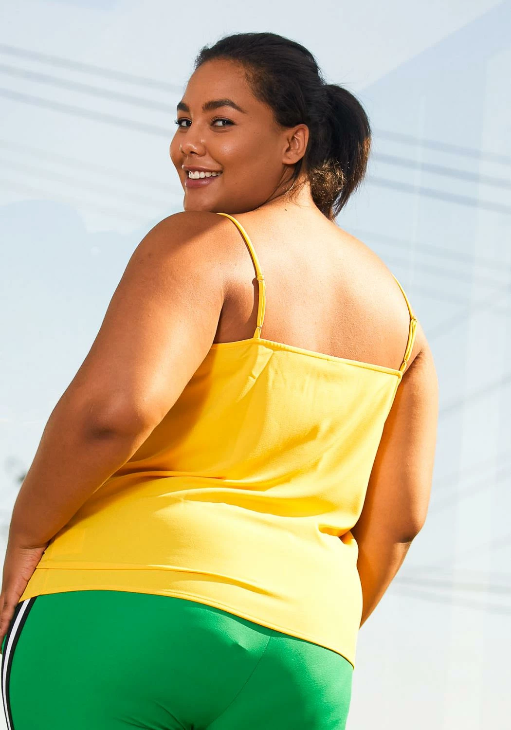 Pleione Plus Size Womens Petal Edged Cami Blouse 3 Pleione Plus Size Womens Petal Edged Cami Blouse - Image 3