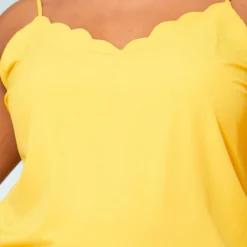 Pleione Plus Size Womens Petal Edged Cami Blouse 7 Pleione Plus Size Womens Petal Edged Cami Blouse -Radiant Drape Sales 2006684 105 4