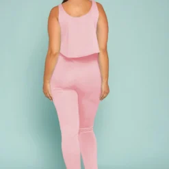 Asoph Plus Size Ruffle Crop Top & Pants Set -Radiant Drape Sales 2007308 119 6