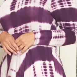 Asoph Plus Size Off Shoulder Hi-Lo Tie Dye Dress 7 Asoph Plus Size Off Shoulder Hi-Lo Tie Dye Dress -Radiant Drape Sales 2007463 145 4