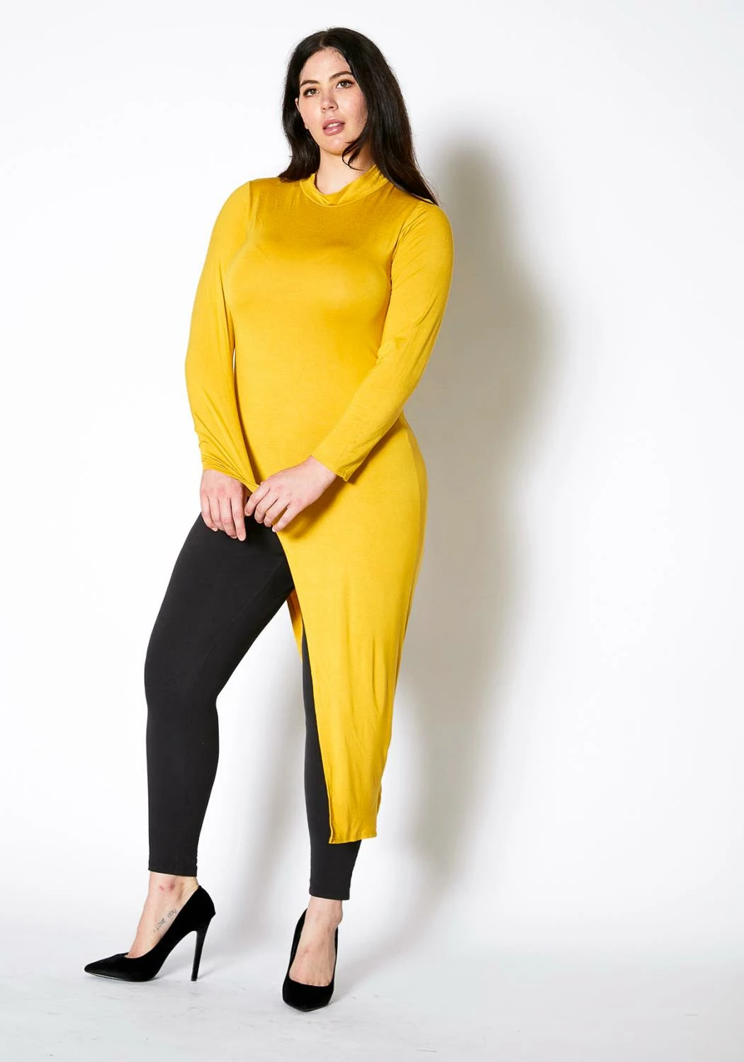 Asoph Plus Size Asymmetric High Low Fashion Top 2 Asoph Plus Size Asymmetric High Low Fashion Top - Image 2