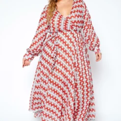 Asoph Plus Size Multi Print Wrap Maxi Dress -Radiant Drape Sales 2009051 002 0