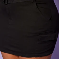 Plus Size Belted Mini Skirt -Radiant Drape Sales 2009366 001 4