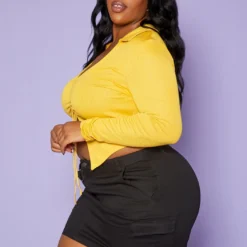 Plus Size Belted Mini Skirt -Radiant Drape Sales 2009366 001 7