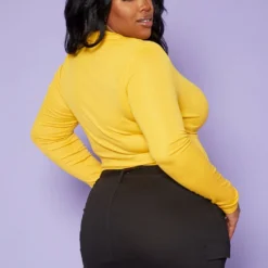 Plus Size Belted Mini Skirt -Radiant Drape Sales 2009366 001 8