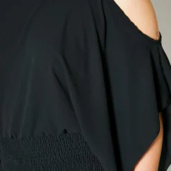 Asop Plus Size Cold Shoulder Womens Ruched Blouse -Radiant Drape Sales 2009976 001 4