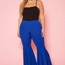 Plus Size Bell Bottom Flared Pants