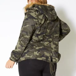 Asoph Plus Size Womens Faux Fur Trim Camo Puffer Jacket 9 Asoph Plus Size Womens Faux Fur Trim Camo Puffer Jacket -Radiant Drape Sales 2010630 125 2