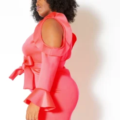 Asoph Plus Size Cold Shoulder Mini Celebration Tank Dress 7 Asoph Plus Size Cold Shoulder Mini Celebration Tank Dress -Radiant Drape Sales 2011093 144 2