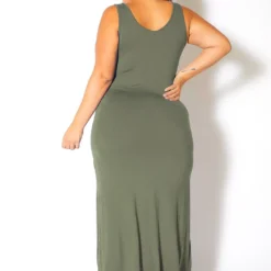 Bellatrix Plus Size Sleeveless Scoop Neck Maxi Dress -Radiant Drape Sales 2011151 125 6