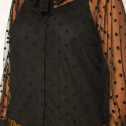 Pleione Plus Size Polkadot Mesh Blouse With Cami -Radiant Drape Sales 2011309 001 4