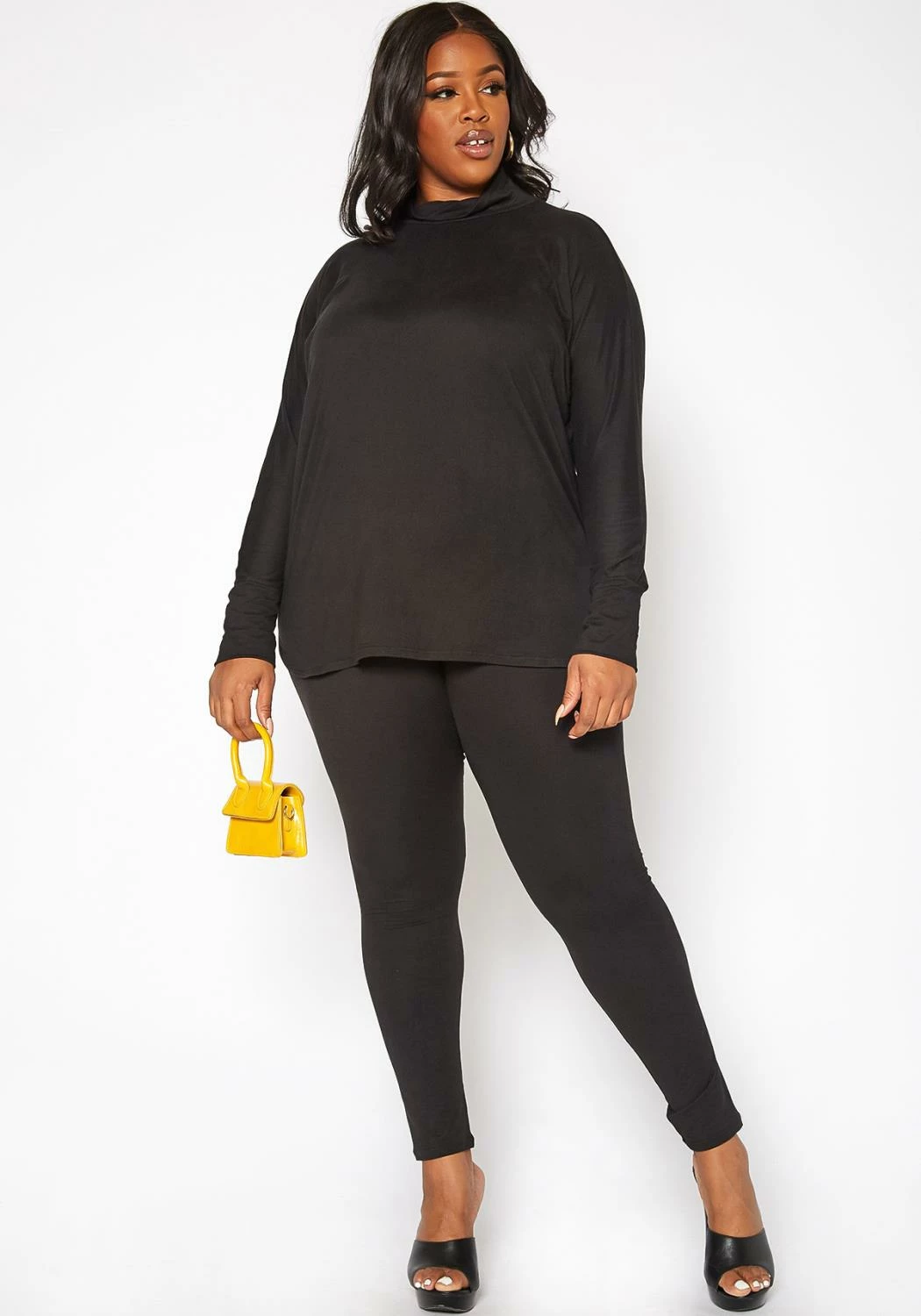 Asoph Plus Size Chill In Mock Neck Sweater & Leggings Set 1 Asoph Plus Size Chill In Mock Neck Sweater & Leggings Set