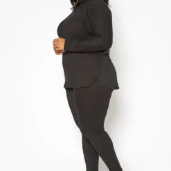 Asoph Plus Size Chill In Mock Neck Sweater & Leggings Set 8 Asoph Plus Size Chill In Mock Neck Sweater & Leggings Set -Radiant Drape Sales 2011535 001 2