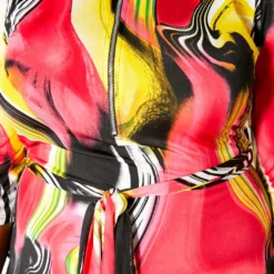 Asoph Plus Size Vibrant Marbled Womens Bodycon Midi Dress 9 Asoph Plus Size Vibrant Marbled Womens Bodycon Midi Dress -Radiant Drape Sales 2011580 148 3