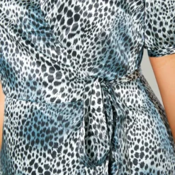 Pleione Plus Size Satin Leopard Wrap Maxi Dress -Radiant Drape Sales 2012140 375 4