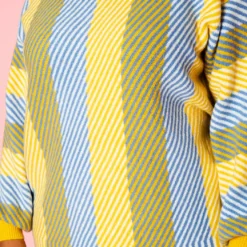 Pleione Plus Size Multi Stripe Cozy Crewneck Sweater -Radiant Drape Sales 2012142 105 12