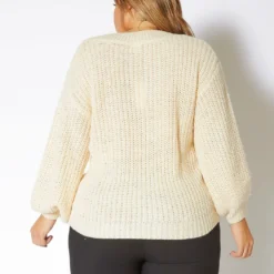 Pleione Plus Size Womens Loose Knit Sweater -Radiant Drape Sales 2012411 204 2