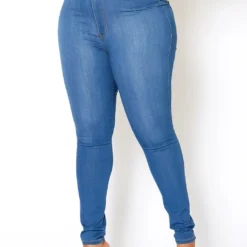 Vibrant Plus Size High Waisted Everyday Skinny Denim Jean