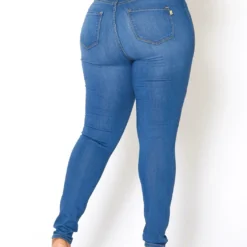 Vibrant Plus Size High Waisted Everyday Skinny Denim Jean -Radiant Drape Sales 2013644 938 3