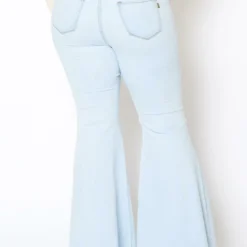 Vibrant Plus Size Womens Bold Flare Hem Denim Jean 8 Vibrant Plus Size Womens Bold Flare Hem Denim Jean -Radiant Drape Sales 2013651 940 3