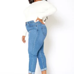 Vibrant Plus Size Womens Vintage Blue Wash Mom Jean 7 Vibrant Plus Size Womens Vintage Blue Wash Mom Jean -Radiant Drape Sales 2013655 938 2