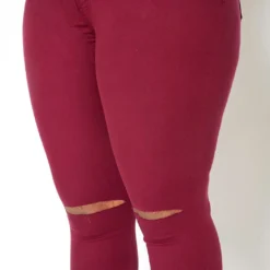 Vibrant Plus Size Classic Knee Rip Skinny Jeans -Radiant Drape Sales 2013659 111 3
