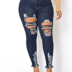 Vibrant Plus Size Ankle Distressed Favorite Mid Rise Jeans 7 Vibrant Plus Size Ankle Distressed Favorite Mid Rise Jeans -Radiant Drape Sales 2013661 939 1