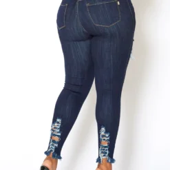 Vibrant Plus Size Ankle Distressed Favorite Mid Rise Jeans 8 Vibrant Plus Size Ankle Distressed Favorite Mid Rise Jeans -Radiant Drape Sales 2013661 939 3