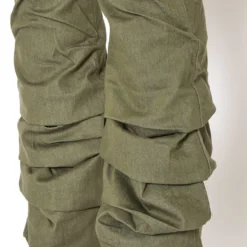 Vibrant Plus Size Womens Olive Ankle Scrunched Jean -Radiant Drape Sales 2013670 125 4