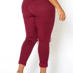 Vibrant Mid Rise Knee Distressed Plus Size Skinny Jean -Radiant Drape Sales 2013673 111 2