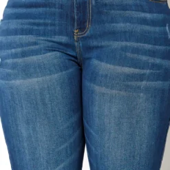 Vibrant Plus Size Classic Dark Wash Skinny Denim Jeans -Radiant Drape Sales 2013678 938 4