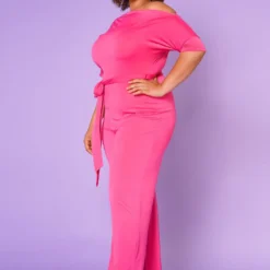 Asoph Plus Size Cold Shoulder Straight Leg Jumpsuit 7 Asoph Plus Size Cold Shoulder Straight Leg Jumpsuit -Radiant Drape Sales 2013795 006 3