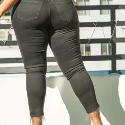 Asoph Plus Size Low Rise Beaded Ankle Skinny Jeans 11 Asoph Plus Size Low Rise Beaded Ankle Skinny Jeans -Radiant Drape Sales 2014114 001 4